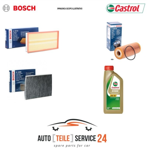 Servicekit 3 Filter Bosch für FIAT DUCATO sxu #sz+6 Liter Öl 5w30