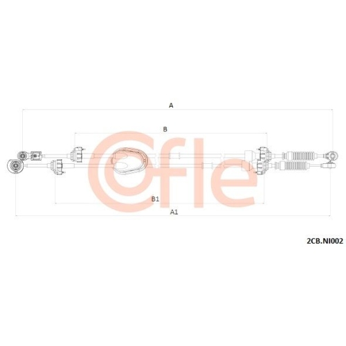 Seilzug Schaltgetriebe Cofle 2CB.NI002 für Nissan