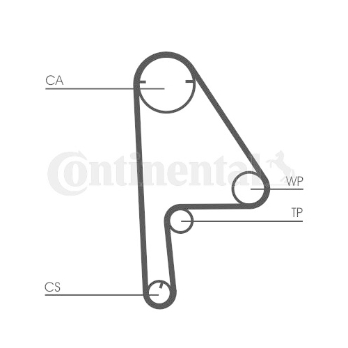 Zahnriemen Continental Ctam CT1081 für Honda