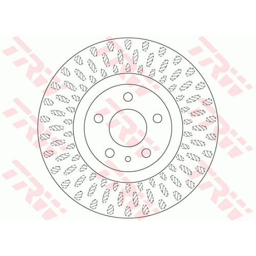 TRW 2X Bremsscheibe Vorderachse für Fiat