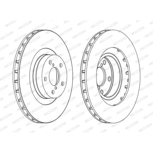 Ferodo 2X Bremsscheibe Vorderachse Premier für Subaru Toyota