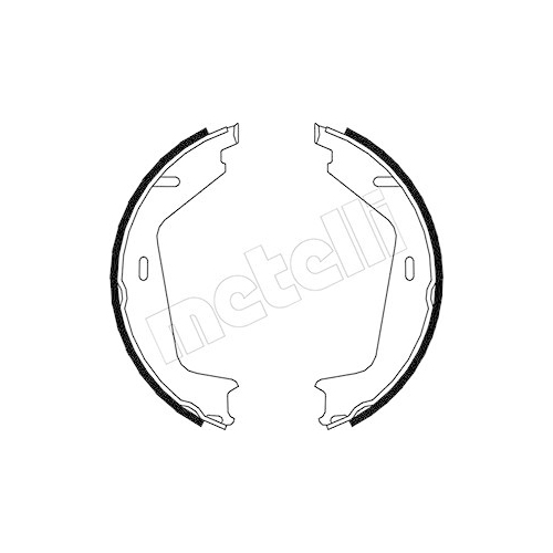 Bremsbackensatz Feststellbremse Metelli 53-0479 für Volvo Hinterachse