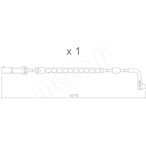 Warnkontakt Bremsbelagverschleiß Metelli SU.221 für Bmw Hinterachse