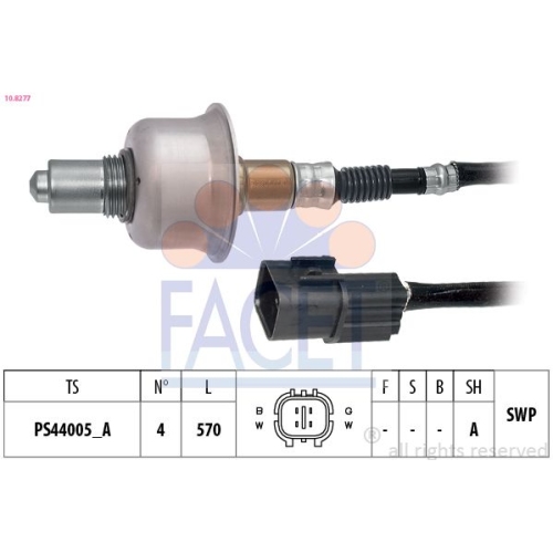 Lambdasonde Facet 10.8277 Made In Italy - Oe Equivalent für Hyundai Kia