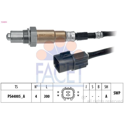 Lambdasonde Facet 10.8255 Made In Italy - Oe Equivalent für Hyundai