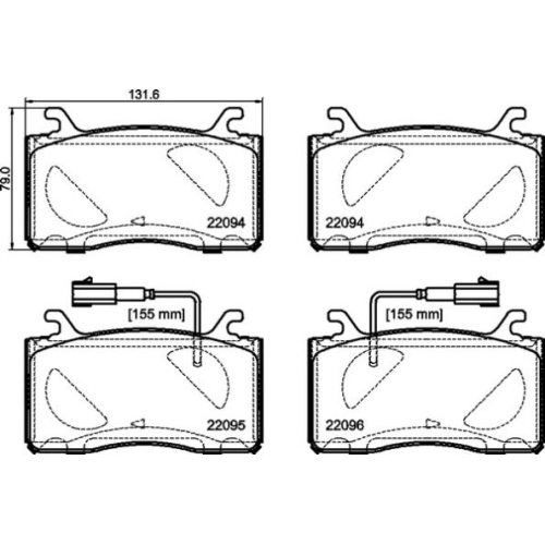 Bremsbelagsatz Scheibenbremse Brembo P23187 Prime Line für Alfa Romeo