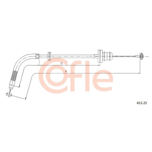 Gaszug Cofle 413.25 für Fiat