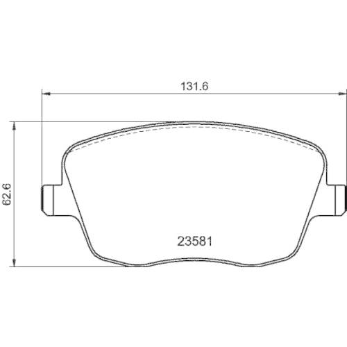 Bremsbelagsatz Scheibenbremse Hella Pagid 8DB 355 018-801 für Audi Seat Skoda VW