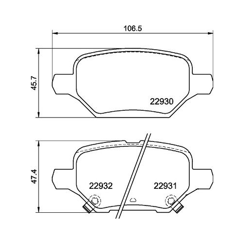 Bremsbelagsatz Scheibenbremse Brembo P59099 Prime Line für Gmc Opel Vauxhall