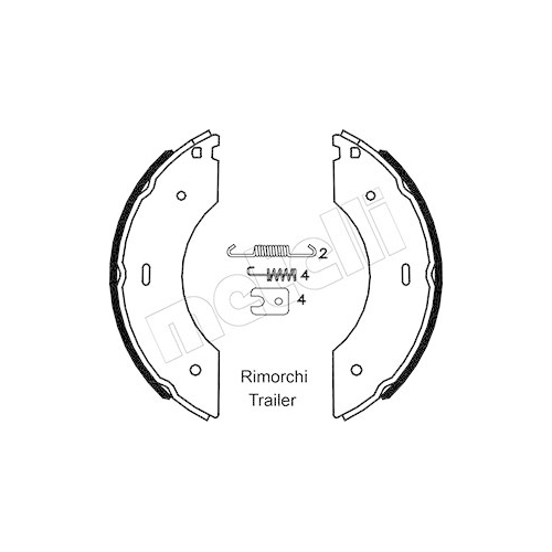 Bremsbackensatz Metelli 53-0597 für Bpw