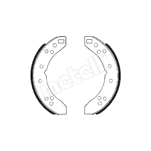 Bremsbackensatz Metelli 53-0646 für Rover Saab Reliant Hinterachse