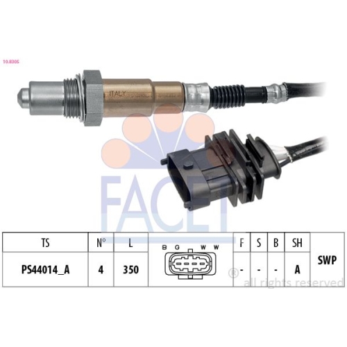 Lambdasonde Facet 10.8305 Made In Italy - Oe Equivalent für Opel Vauxhall