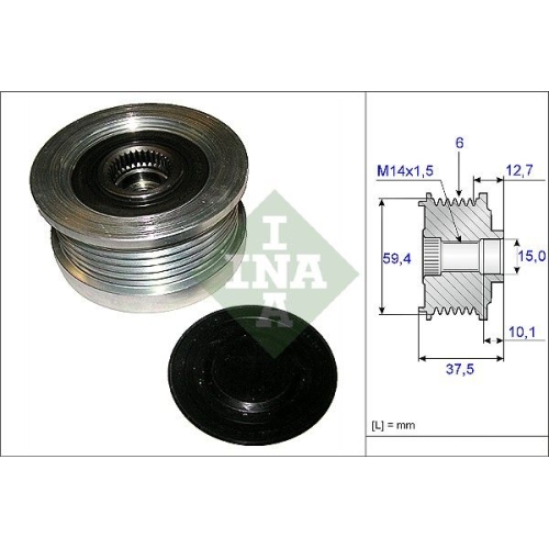 Generatorfreilauf Ina 535 0110 10 für Hyundai Kia