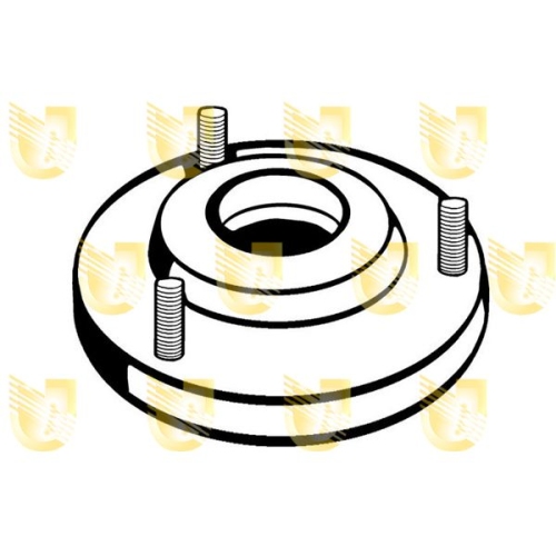 Federbeinstützlager Unigom 390080 für Fiat Peugeot Vorderachse Links