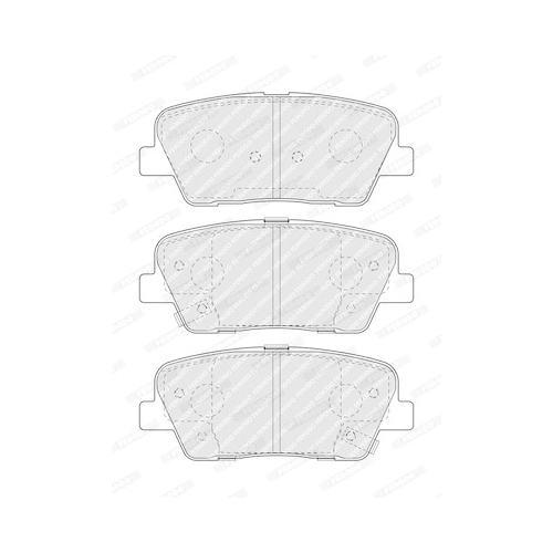 Bremsbelagsatz Scheibenbremse Ferodo FDB4391 Premier Eco Friction für Hyundai