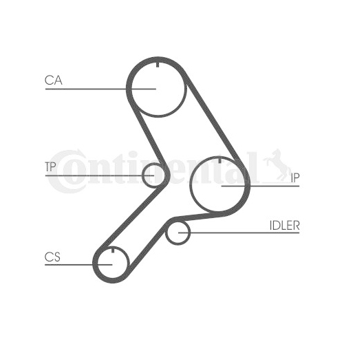 Zahnriemen Continental Ctam CT615 für Fiat