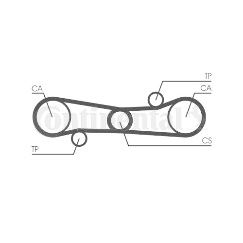 Zahnriemen Continental Ctam CT654 für Alfa Romeo Nissan