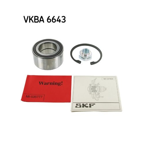 Radlagersatz Skf VKBA 6643 für Opel Suzuki Vauxhall Vorderachse