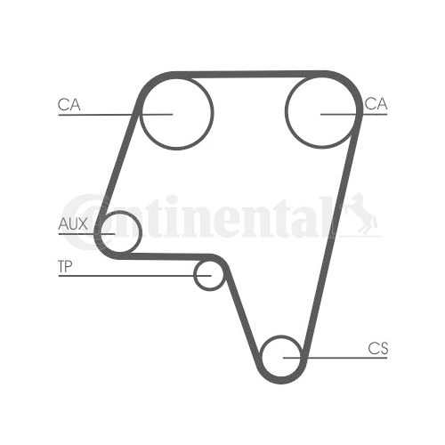 Zahnriemen Continental Ctam CT819 für Alfa Romeo Fiat Lancia