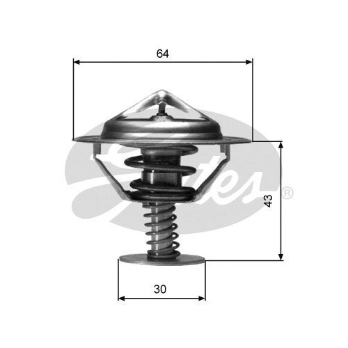 Thermostat Kühlmittel Gates TH05982G1 für Isuzu Mitsubishi Nissan