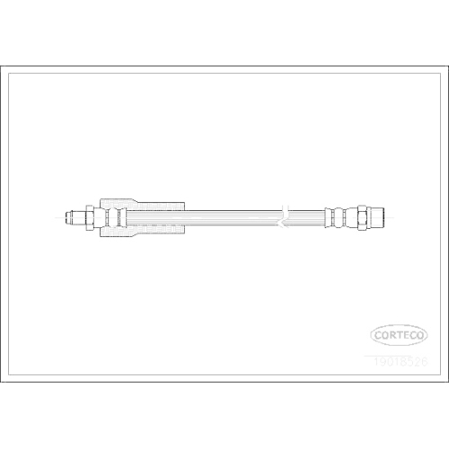 Bremsschlauch Corteco 19018526 für Volvo Hinterachse