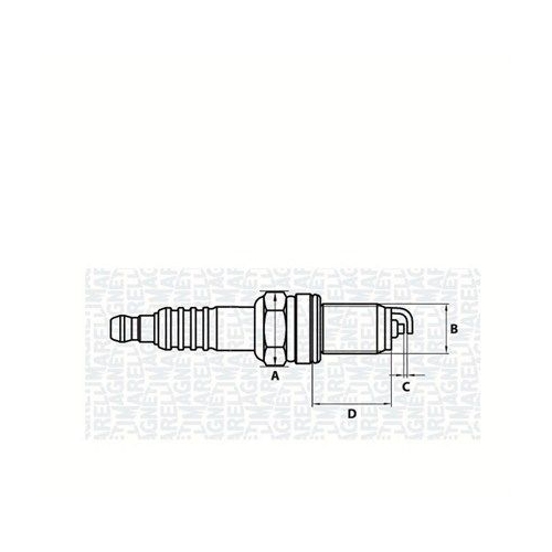 Zündkerze Magneti Marelli 062000768304 für Honda Mazda Mitsubishi Subaru Suzuki