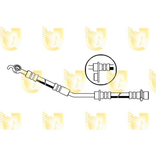 Bremsschlauch Unigom 378403 für Toyota Vorderachse Links