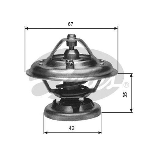 Thermostat Kühlmittel Gates TH12685G1 für Mercedes Benz Mercedes Benz Ssangyong