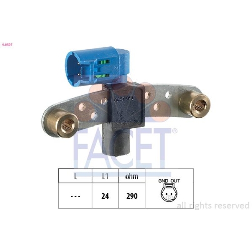 Impulsgeber Kurbelwelle Facet 9.0597 Made In Italy - Oe Equivalent für Nissan