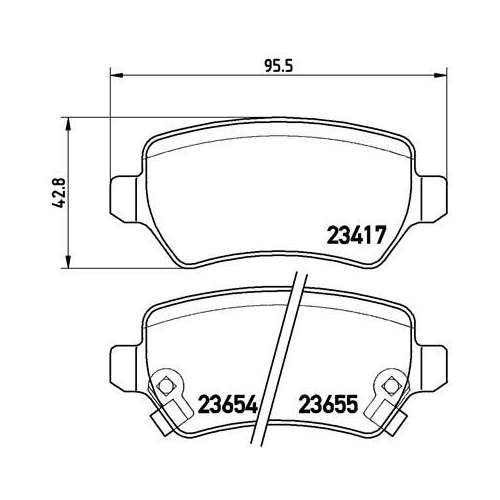 Bremsbelagsatz Scheibenbremse Brembo P59038 Prime Line für Opel Vauxhall Kia