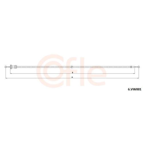 Motorhaubenzug Cofle 6.VK001 für VW