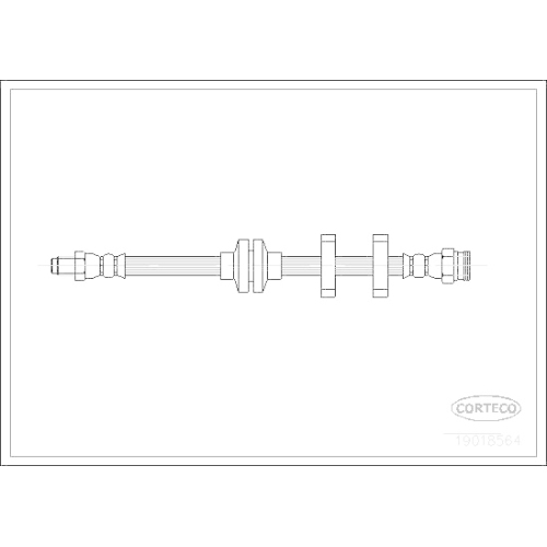 Bremsschlauch Corteco 19018564 für Fiat Lancia Vorderachse Vorne