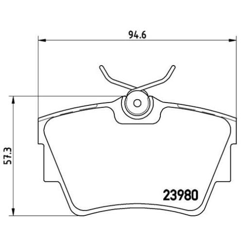 Bremsbelagsatz Scheibenbremse Brembo P59041 Prime Line für Fiat Nissan Opel