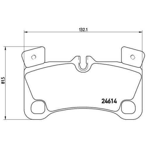 Bremsbelagsatz Scheibenbremse Brembo P85103 Prime Line für Audi Porsche Seat VW