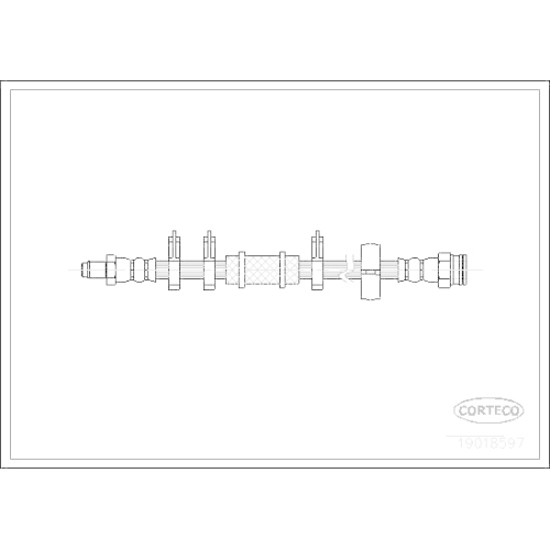 Bremsschlauch Corteco 19018597 für Fiat Lancia Autobianchi Vorderachse