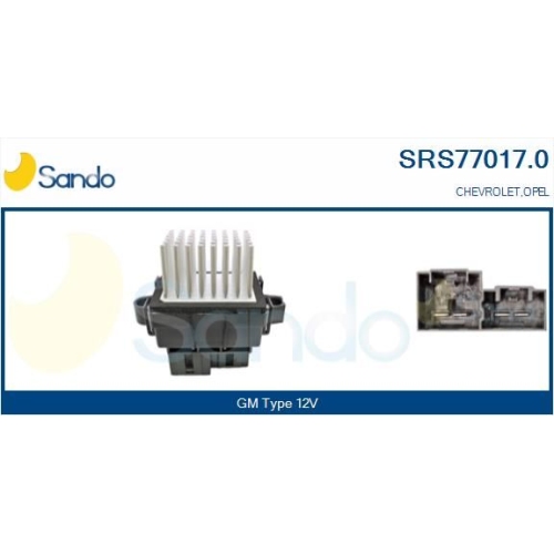 Widerstand Innenraumgebläse Sando SRS77017.0 für General Motors