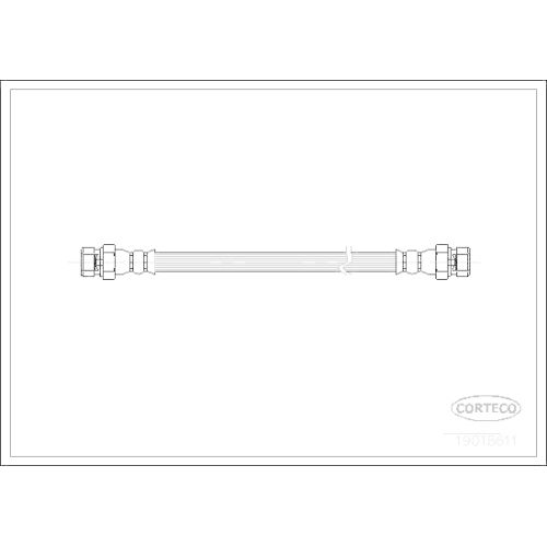 Bremsschlauch Corteco 19018611 für Fiat Hinterachse