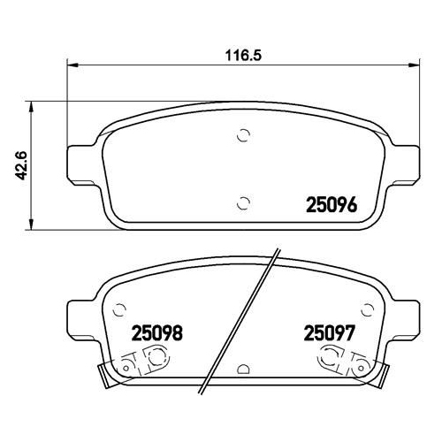 Bremsbelagsatz Scheibenbremse Brembo P59080 Prime Line für Opel Vauxhall Buick