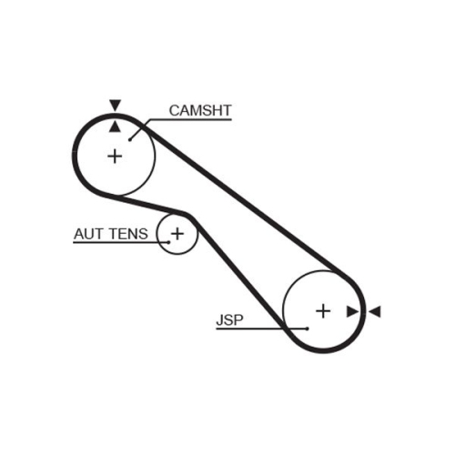 Zahnriemen Gates 5405XS Powergrip® für Toyota Dana