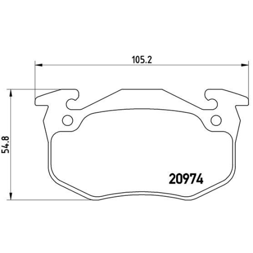 Bremsbelagsatz Scheibenbremse Brembo P61032 Prime Line für Citroën Peugeot Hsv