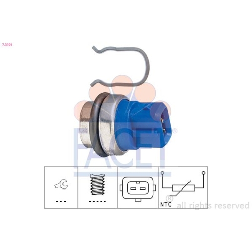 Sensor Kühlmitteltemperatur Facet 7.3101 Made In Italy - Oe Equivalent für Audi