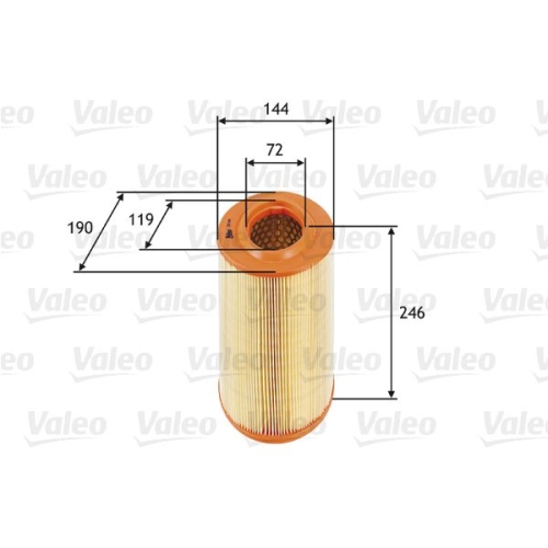 Luftfilter Valeo 585669 für Alfa Romeo Fiat