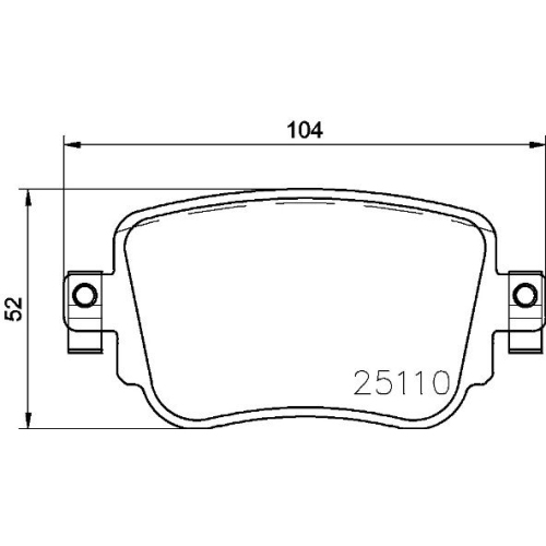 Bremsbelagsatz Scheibenbremse Brembo P85140 Prime Line für Audi Seat Skoda VW