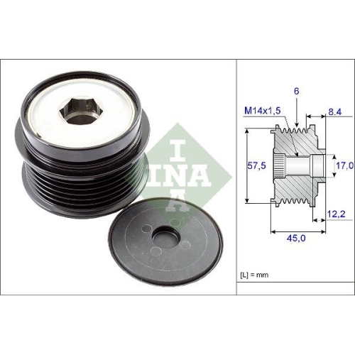 Generatorfreilauf Ina 535 0174 10 für Chrysler Jeep