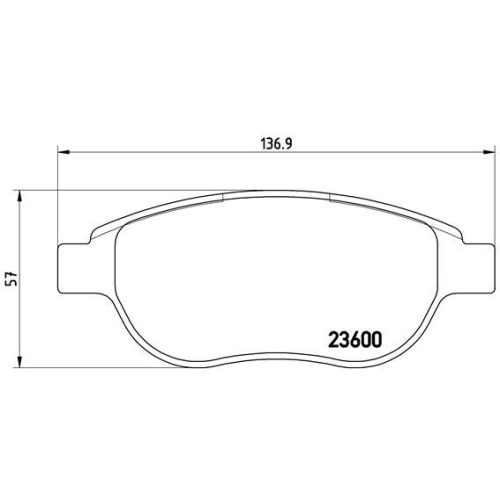 Bremsbelagsatz Scheibenbremse Brembo P61068 Prime Line für Citroën Peugeot Geely