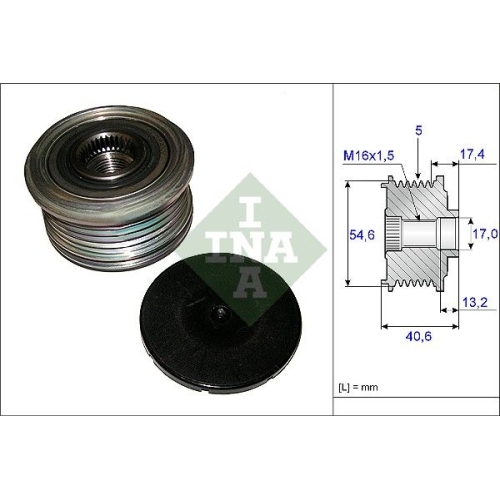 Generatorfreilauf Ina 535 0109 10 für Nissan Renault Dacia