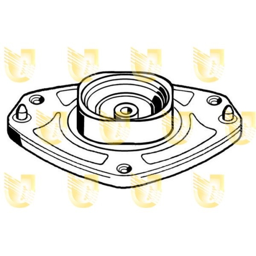 Federbeinstützlager Unigom 390174 für Fiat Lancia Vorderachse Links