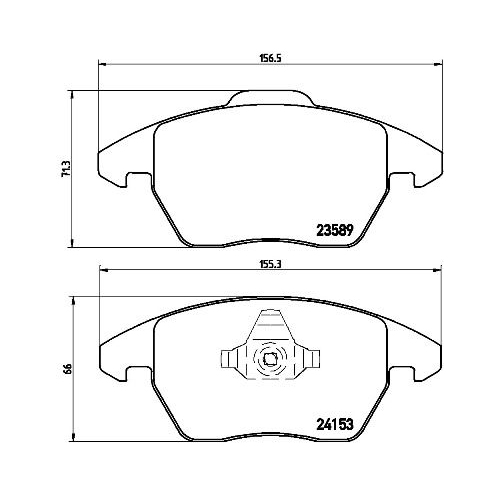 Bremsbelagsatz Scheibenbremse Brembo P61076 Prime Line für Audi Citroën Peugeot