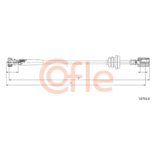 Tachowelle Cofle S07014 für Fiat