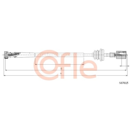 Tachowelle Cofle S07015 für Fiat